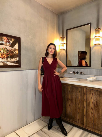 The Classic Button-Up A-Line Dress – 1162