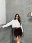 Ethereal Asymmetrical Ruched Skirt - 1173