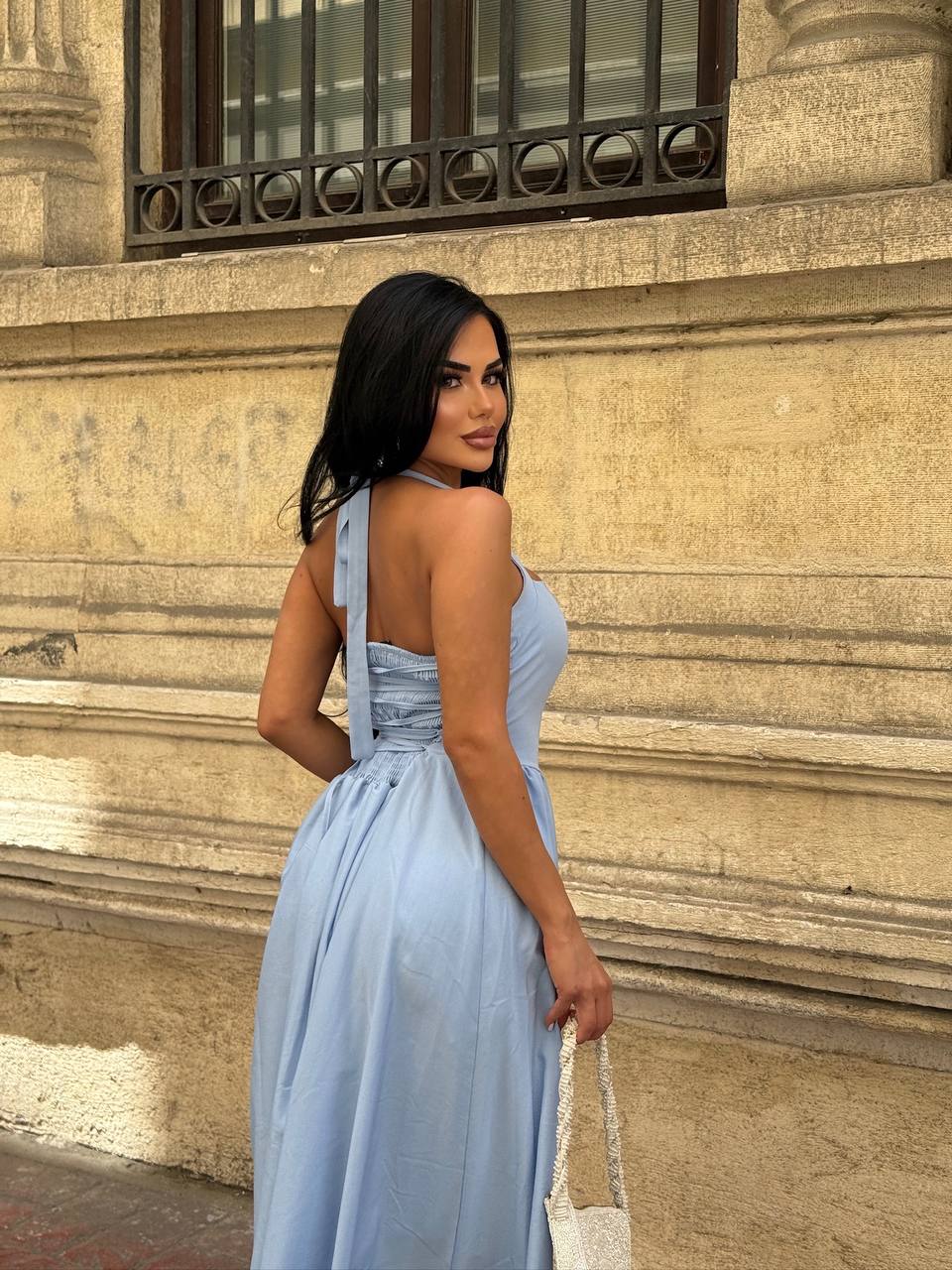 The Vienna Halter-Back Maxi Dress – 1213