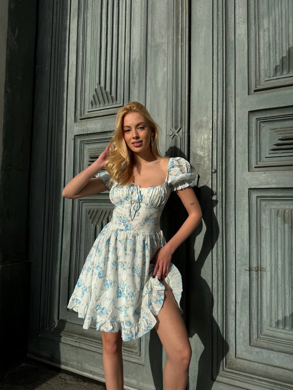 The Blooming Charm Floral Dress – 1133