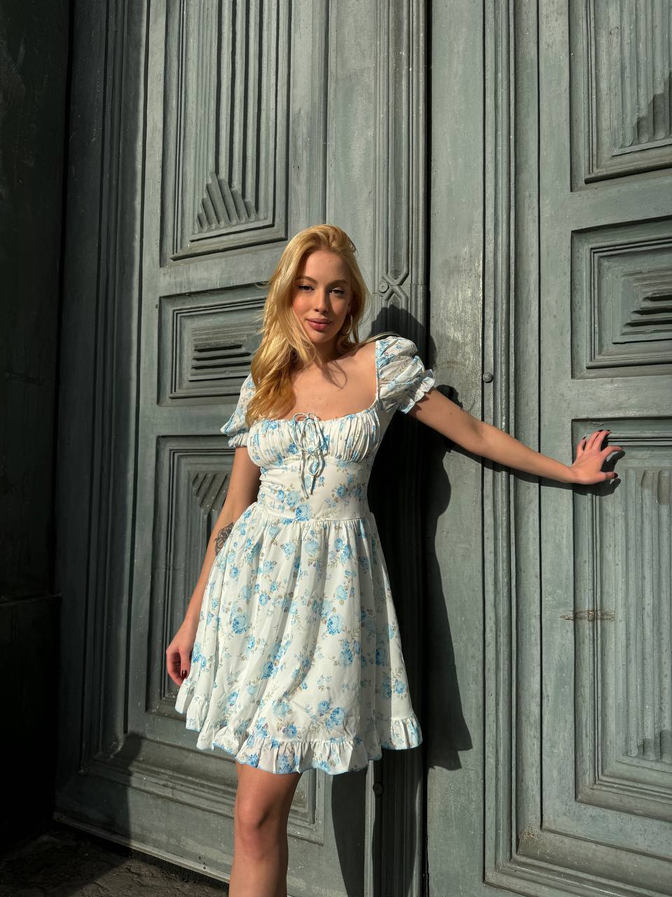 The Blooming Charm Floral Dress – 1133