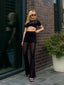 The Noir Lace Elegant Allure Two-Piece Set –1161