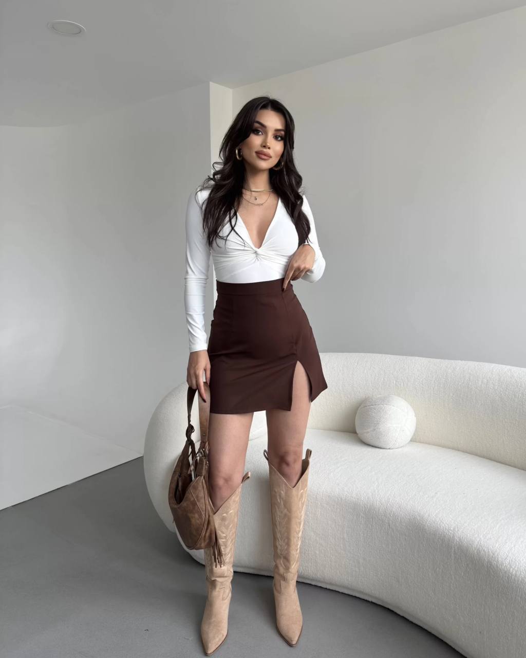 The Chic Slit Mini Skirt – 1170