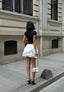 The Cascade Tiered Mini Skirt Flow & Flair - 1185