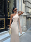 Eternal Glow Maxi Dress One-Shoulder Draped Scarf Detail - 1247