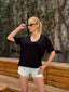 The Classic Comfort V-Neck Tee –1123