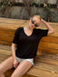 The Classic Comfort V-Neck Tee –1123