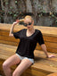 The Classic Comfort V-Neck Tee –1123