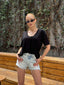 The Classic Comfort V-Neck Tee –1123