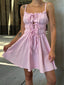 The Ruffled Summer Charm Mini Dress - 1118