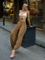The Elegant Flowy High-Waist Trousers - 1117