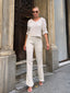 The Chic Ribbed Two-Piece Set - 1112