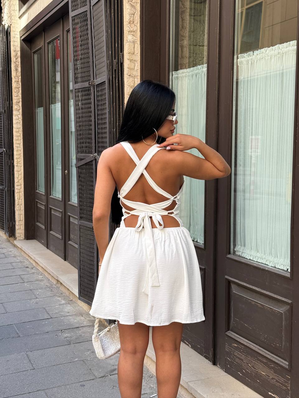 The Valencia Sweetheart Mini Dress Coastal Muse - 1203