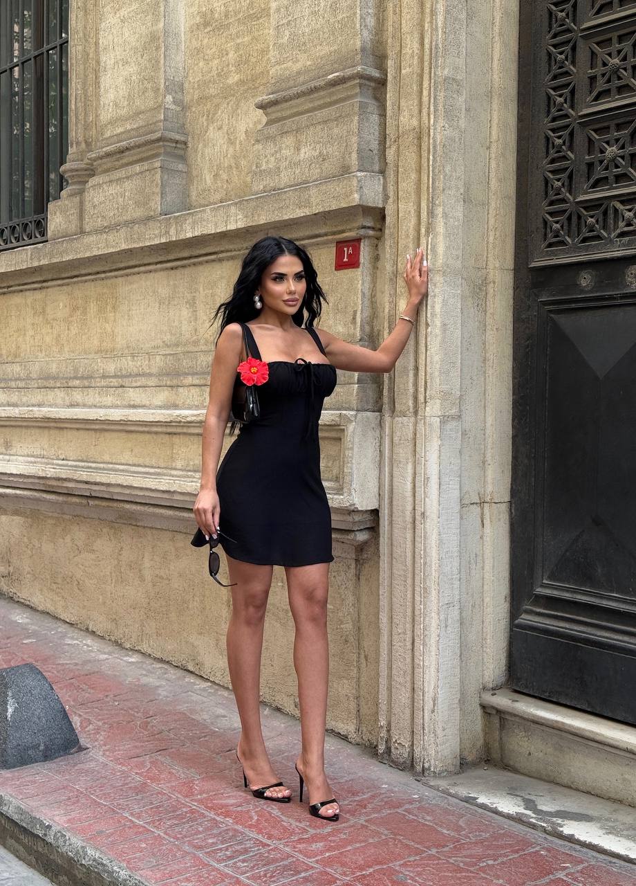 The Bella Ruched Bodice Mini Dress – 1207