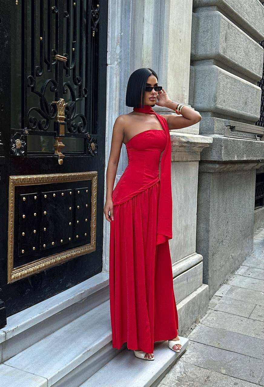 The Radiance One-Shoulder Maxi Dress - 1238