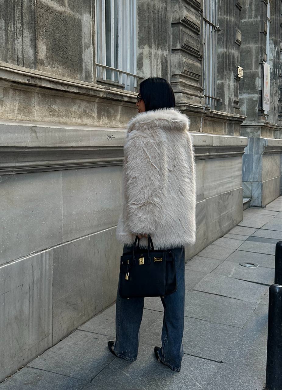 Urban Luxe  Faux Fur Coat Oversized Plush Finish - 1260