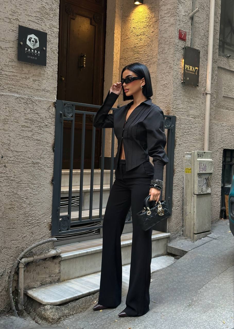 Sculpt Curve Button Shirt Tailored Waist Design 1265