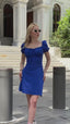 The Scarlet Sweetheart Puff Sleeve Mini Dress – 1171
