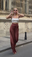 Luxe Satin Wide-Leg Pants – 1104
