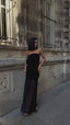 The Midnight Sheer Strapless Gown – 1060
