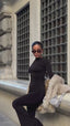 The Luxe Ruched Long-Sleeve Jumpsuit – 1046
