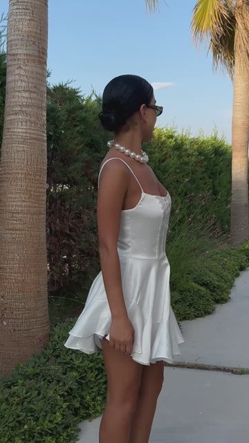 The Timeless  Bella Satin Corset Mini Dress – 1101