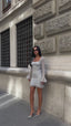 The Bella Flare Sleeve Mini Dress – 1079