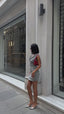 The Elegance Drape Mini Dress – 1078