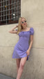 The Scarlet Sweetheart Puff Sleeve Mini Dress – 1171
