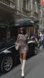 The Leopard Luxe Long Sleeve Short Dress - 1021