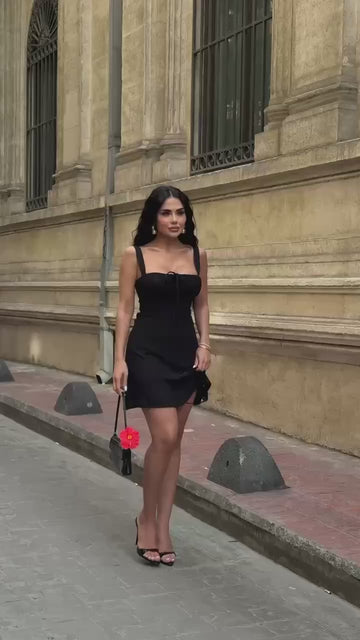 The Bella Ruched Bodice Mini Dress – 1207