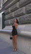 The Luxe One-Shoulder Sequin Mini Dress - 1076