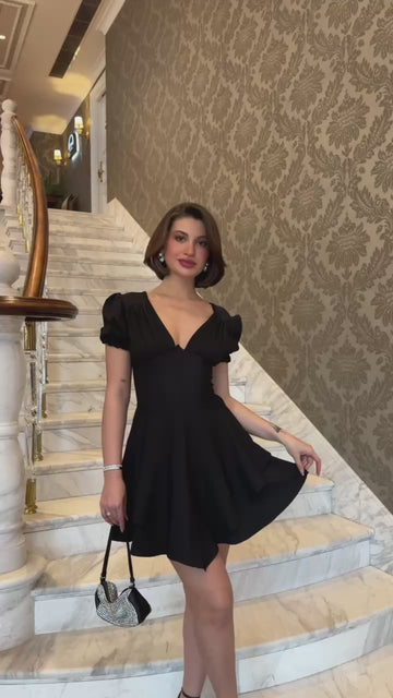 The Celeste Puff Sleeve Mini Dress – 1167