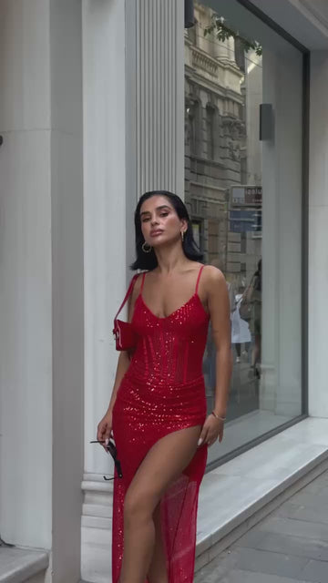 The Luxe Sequin Gown Maxi Dress - 1030