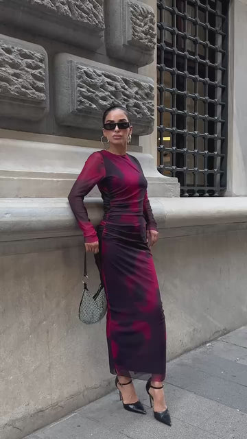 The Aurora Long Sleeve Maxi Dress –1050