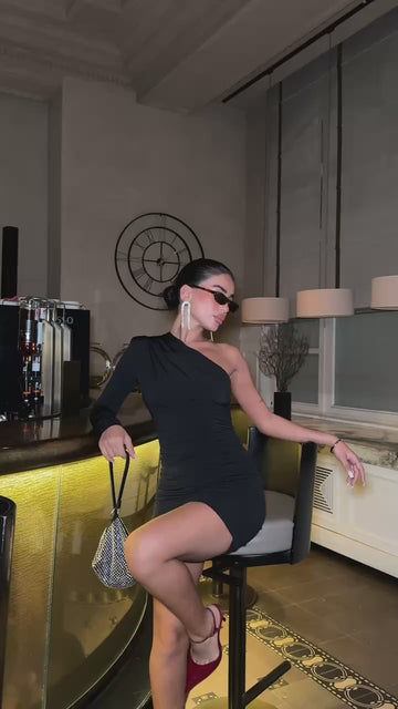 The Ruby One-Shoulder Mini Dress - 1014