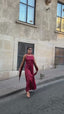 The Nova Backless Satin Maxi Dress Timeless Drape - 1235